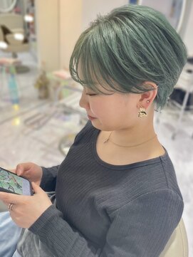 モナバイルーブル(MONA by Louvre) 【MONA】ペールカラー/ミントカラー/小顔/ハンサムショート