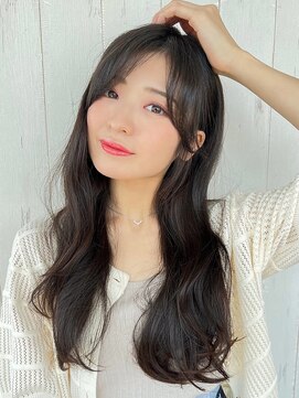 アグ ヘアー エルメ 大館大町店(Agu hair elme) 《Agu hair》涼しげ透明感ロング×numberA.アクアバームセラム