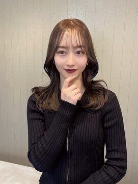 シーン(scene) ベージュ×くびれ巻き