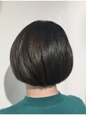 艶髪ベージュボブ/髪質改善/透明感カラー/小顔カット/30代/40代