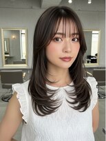 グルグル 本八幡店(GULGUL)&nbsp;本八幡/レイヤーカット/ブリーチなしカラー/前髪/白髪ぼかし