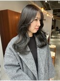 【yuma】オリーブグレージュ/グレージュ/透明感カラー