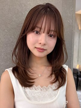 ロンドワン 三宮元町(Lond one) 韓国レイヤーカット/ヨシンモリフェイスレイヤー/艶髪カラー