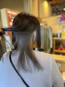 ヘアーフリーティー Hair freety インナーカラー くすみベージュ