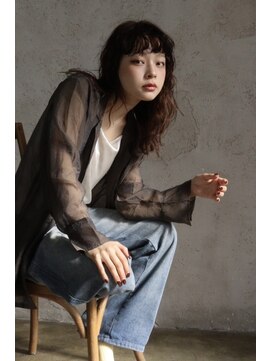 ニュアンスパーマ×ブラウン