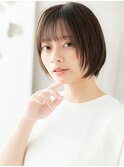 グレーブラウン似合わせカット小顔ショートボブY越谷20代30代!