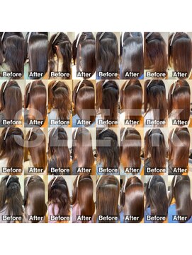 スリーク(SLEEK) 髪質改善【縮毛矯正】BeforeAfter  内側
