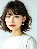 メル バイ ヘアサロン ニド(mer..by hair salon Nido)&nbsp;外ハネくびれボブ☆シースルーバング