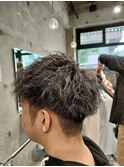 ゆるめの流行りに逆らうツーブロショートハードツイスト！！