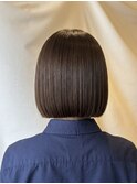 切りっぱなしボブ/髪質改善/トリートメント/縮毛矯正