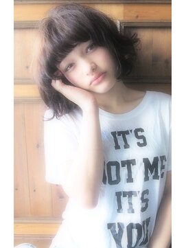 リマ(RIMA) 【RIMA】HARUKI 外国人風☆ハネ感×bob×グレージュ