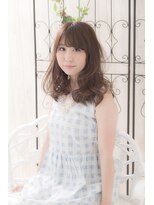 ミエルヘアーエスト 新宿店(mielhair est)&nbsp;大人かわいいくせ毛風ふわミディ☆【miel hair est】