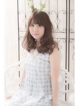 ミエルヘアーエスト 新宿店(mielhair est) 大人かわいいくせ毛風ふわミディ☆【miel hair est】