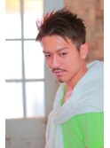 pesca那覇/スリークショート/七三オールバック/マッシュウルフ