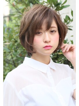 ロエナ(ROENA) 20代30代40代50代小顔カット黒髪ワンレンボブルフネビージュ前髪