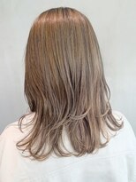 アルバム 銀座(ALBUM GINZA)&nbsp;ベージュミディ_毛先パーマことりベージュ_ba264442