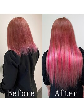 エクステ専門店あるじゃんすー 柏店 ラズベリーピンク#シールエクステ#ナチュラルピンク#逆三角#柏