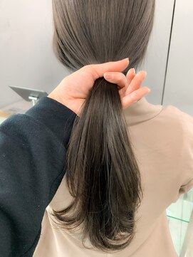 ヌード(nude) nude仲井【ブリーチなし】ミントアッシュグレー【透け感カラー】