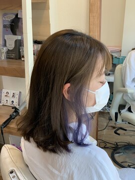 ロカット サロン(Roquat Salon) イヤリングカラーボブアレンジ　【ヘアアレンジ　立川/立川南】