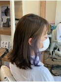 イヤリングカラーボブアレンジ 【ヘアアレンジ 立川/立川南】