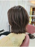 大人かわいい/外ハネ/小顔/くびれ/アッシュ/レイヤーカット/30代