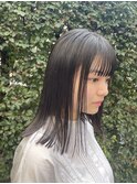 ナチュラル◎ぱつっと伸ばしかけミディアム
