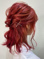 エガク(egaku)&nbsp;ヘアアレンジ＆レッドカラー