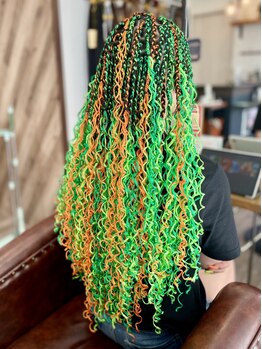 ヘアーアート ワンツースリー(HAIR ART 123)の写真/【群馬でも数少ない編み込み専門エクステSalon★】エクステ/コーンロウ/ブレイズなら《HAIR ART 123》へ！