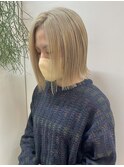 【mee.】ヤジマ 前下がりボブ パツッとボブ