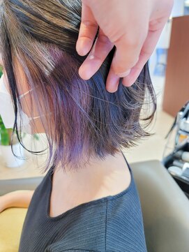 ユラギ(yuragi) yuragi鈴木 お客様スタイル×インナーカラー