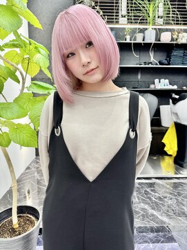 チュダック(ChuDuck) 韓国風《ペールピンク》ハイトーン/ケアブリーチ/ダブルカラー