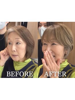 透明感カラー.白髪ぼかしハイライトのプロによるマンツーマン施術で自分だけのサロンtimeを【表参道/原宿】