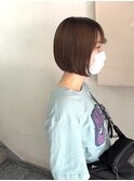 丸みボブ 酸性ストレート