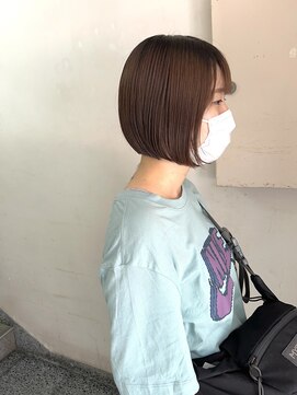 キャンバス バイ ネオリーブ 横浜西口(Canvas by neo.) 丸みボブ 酸性ストレート