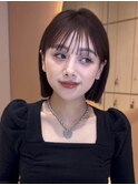 前髪 縮毛矯正 韓国 レイヤー 顔周り 大宮  ボブharuhi