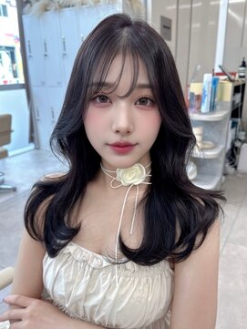 ユニ 原宿(uni) #76/黒髪/ボブルフ/ネビージュ/小顔/ワンレン/髪質改善/原宿