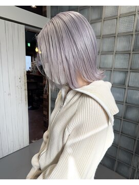 レオクマ(REOKUMA) ホワイトラベンダー/ハイトーン/ブリーチ/ボブ