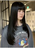 横浜西口ミディアムレイヤーワンカラーカーキグレージュカラー