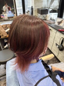 ヘアメイクアクト 都賀店 ウルフ×アンブレラカラー