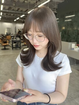 ソピ 名古屋名駅(sopi by invitation) ブリーチカラー ダブルカラー くすみベージュ グレージュカラー