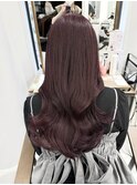 ボルドーカラーブリーチなし