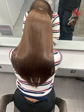 キング 心斎橋店(K!ng) 韓国オルチャンレイヤーカット透明感カラー顔まわり前髪カット