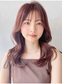 くびれヘア艶感前髪シースルーバング美髪愛されクラゲヘアー