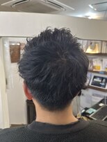 24 岸和田店&nbsp;ナチュラルアップバング×フェードショート