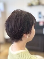 シュヴー 築地(CHEVEUX)&nbsp;ショートボブパーマ/20代/30代/40代/丸みショート/パーマ