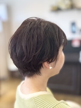 シュヴー 築地(CHEVEUX) ショートボブパーマ/20代/30代/40代/丸みショート/パーマ