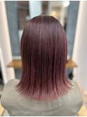 艶感ワインレッドの切りっぱなし