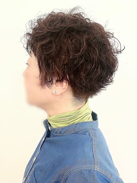 モリオフロムロンドン 松戸店(Morio from London) 【松戸 アイダ】くせ毛ショートヘア/パーマ風マッシュショート