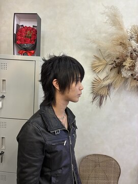 ルリアン 元住吉店(Le'lien) 外ハネウルフ／ウルフカット／メンズウルフ/レイヤー/元住吉