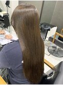 髪質改善×オリーブグレージュ